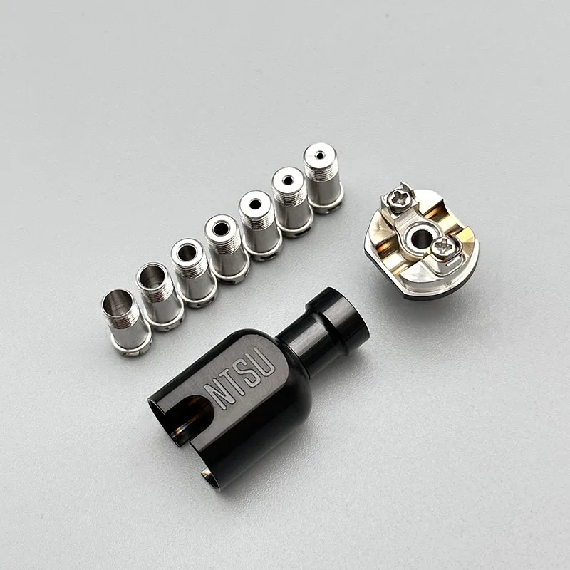 خزان جسر vape Style NTSU RBA مع 7 قطع دبابيس هواء 1.0 / 1.2 / 1.5 / 2.0 / 2.5 / 3.0 / 3.5 / 4.0 مم لخزان SXK Billet/BB/Boro
