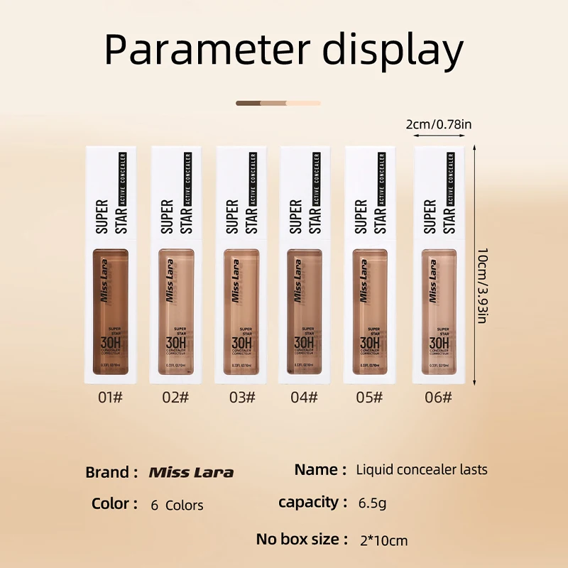 Vloeibare Foundation Concealer Waterdichte Olie-Controle Concealer Basiscrème Cover Donkere Kringen Huidverzorging Vrouwen Gezicht Make-Up Nieuw