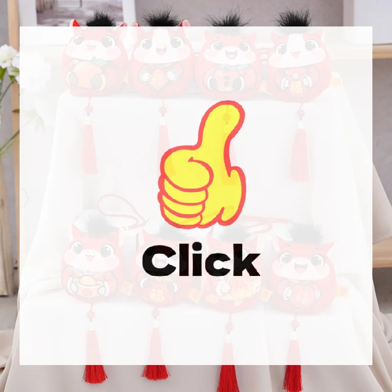 

Horse Year Mascot Doll Pendant Chinese Zodiac Horse Tassel Pendant Backpack Hangings Decoration Gifts