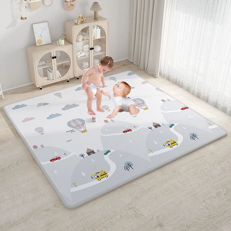 

Thick Baby Crawling Play Mats 200cm*180cm Cartoon Lion Giraffe Folding Mat Carpet Play Mat for Children's Safety Mat Rug Playmat