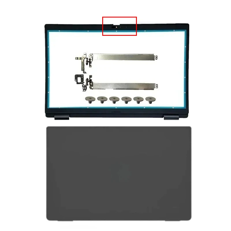 

New Laptop Case Kit For Dell Latitude 15 3520 E3520 LCD Back Cover A Shell 017XCF 04Y37V Front Bezel Frame LCD Hinges Black