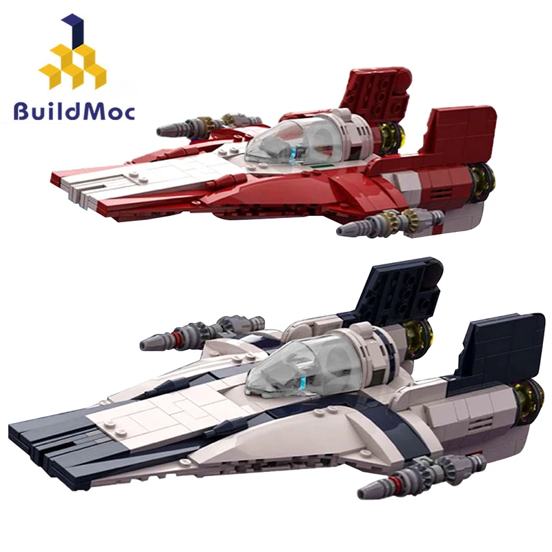 MOC Star Toys A Wing Starfighter Building Block Sets Space War Fighter Building Assembly Model Toys for Children Birthday Gifts