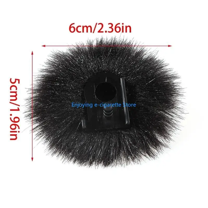 Pelziger Windschutzscheiben-Muff für Außenmikrofone für 150 kabellose Lavalier-Mikrofone Y4QF – Detail 6