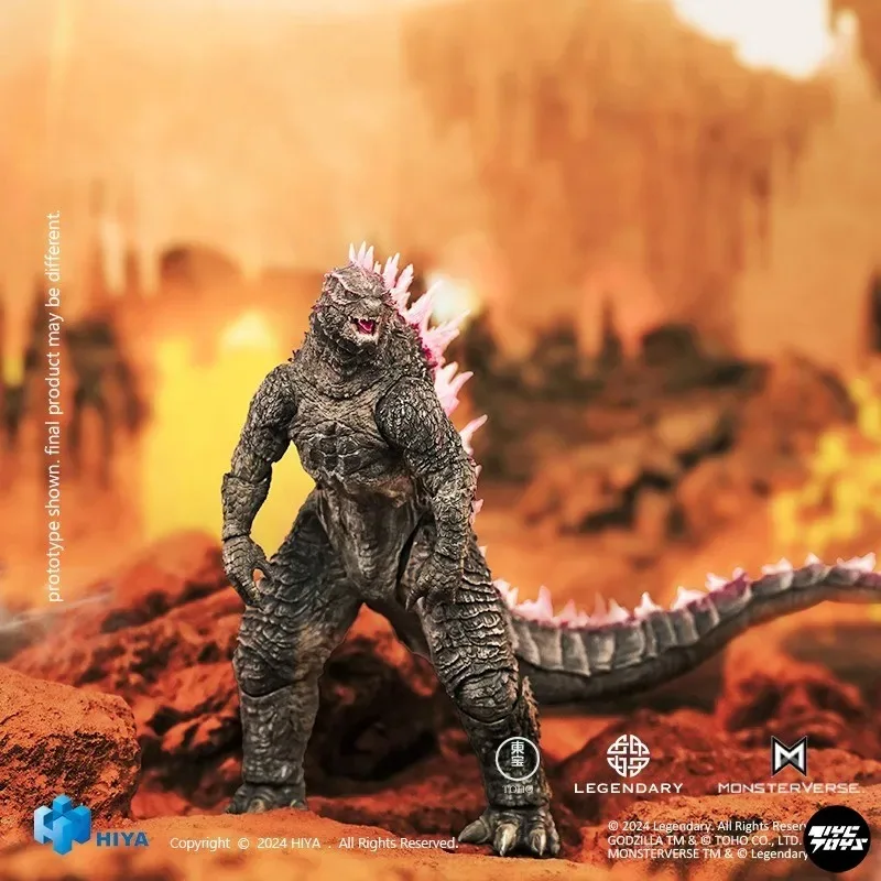En Stock 18CM figurine d'action HIYA série de base exquise Godzilla X Kong le nouvel Empire Godzilla évolu Ver KIT de GARAGE