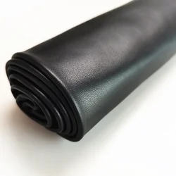 0.6mm black top layer sheepskin leather ultra-thin genuine leather DIY luggage leather goods fabric repair leather