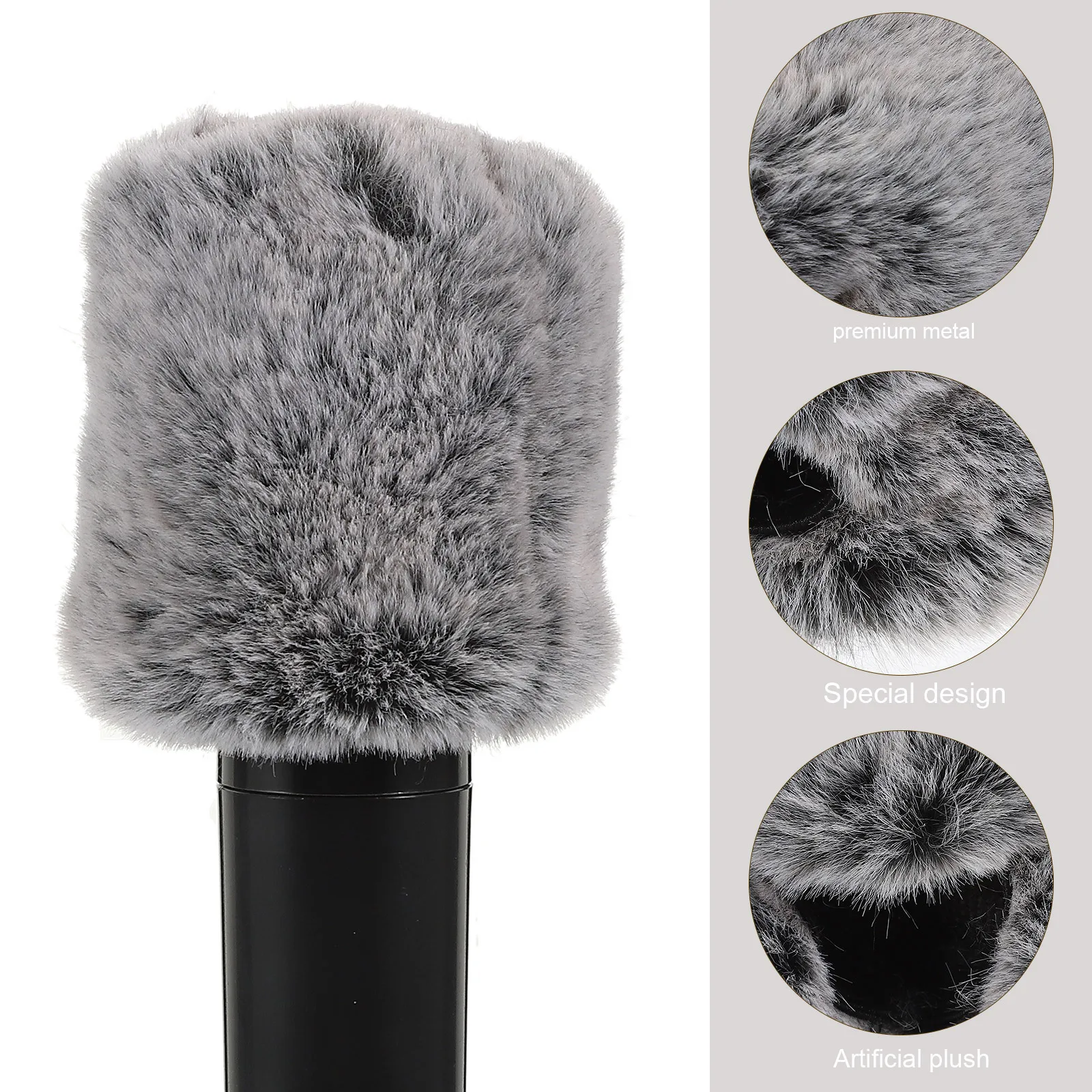 

Microphone Wind Cover Artificial Muff For Outdoor Recording Compatible With Mk4 Mic Windscreen Muff Microphone Furry