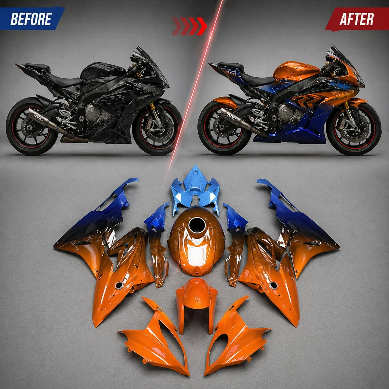 

Custom Fairings for BMW S1000RR 2015 2016 S1000 RR 15 16 ABS Injection Bodywork Set Carbon Fiber Motorcycle Aftermarket