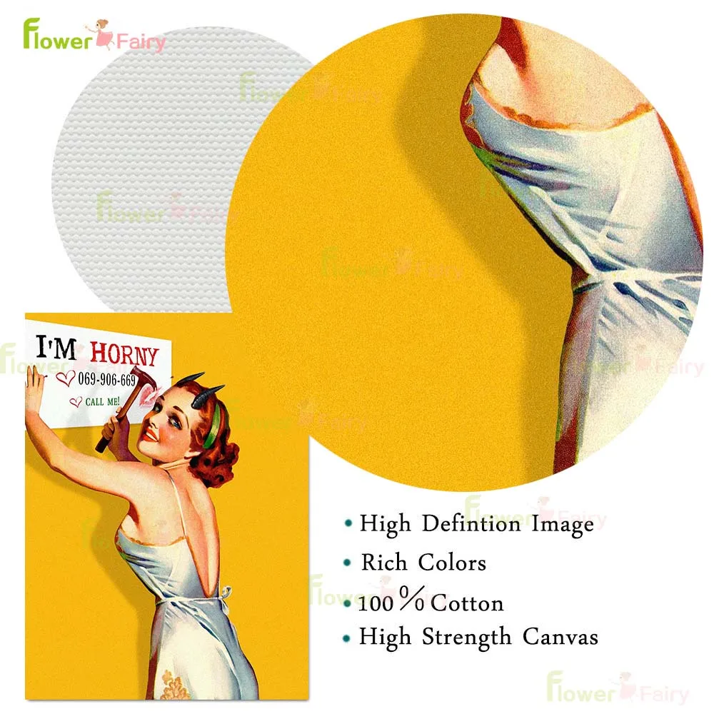 Vintage Girl Power Positive Quotes Poster Wall Art Canvas Painting Posters Home Decor Wall Pictures For Living Room Unframed