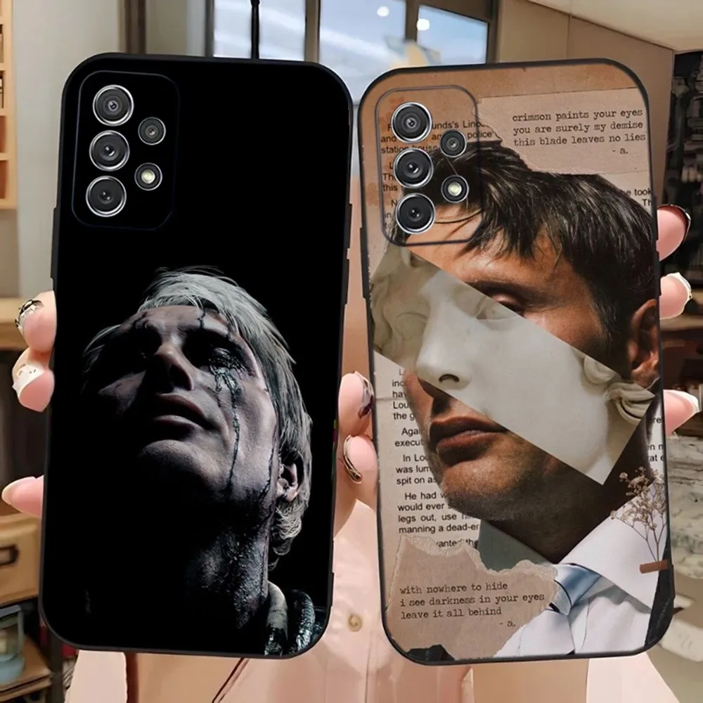 M-Mads Mikkelsen Phone Case For Samsung Galaxy A13,A21s,A22,A31,A32,A52,A53,A71,A80,A91 Soft Black Phone Cover