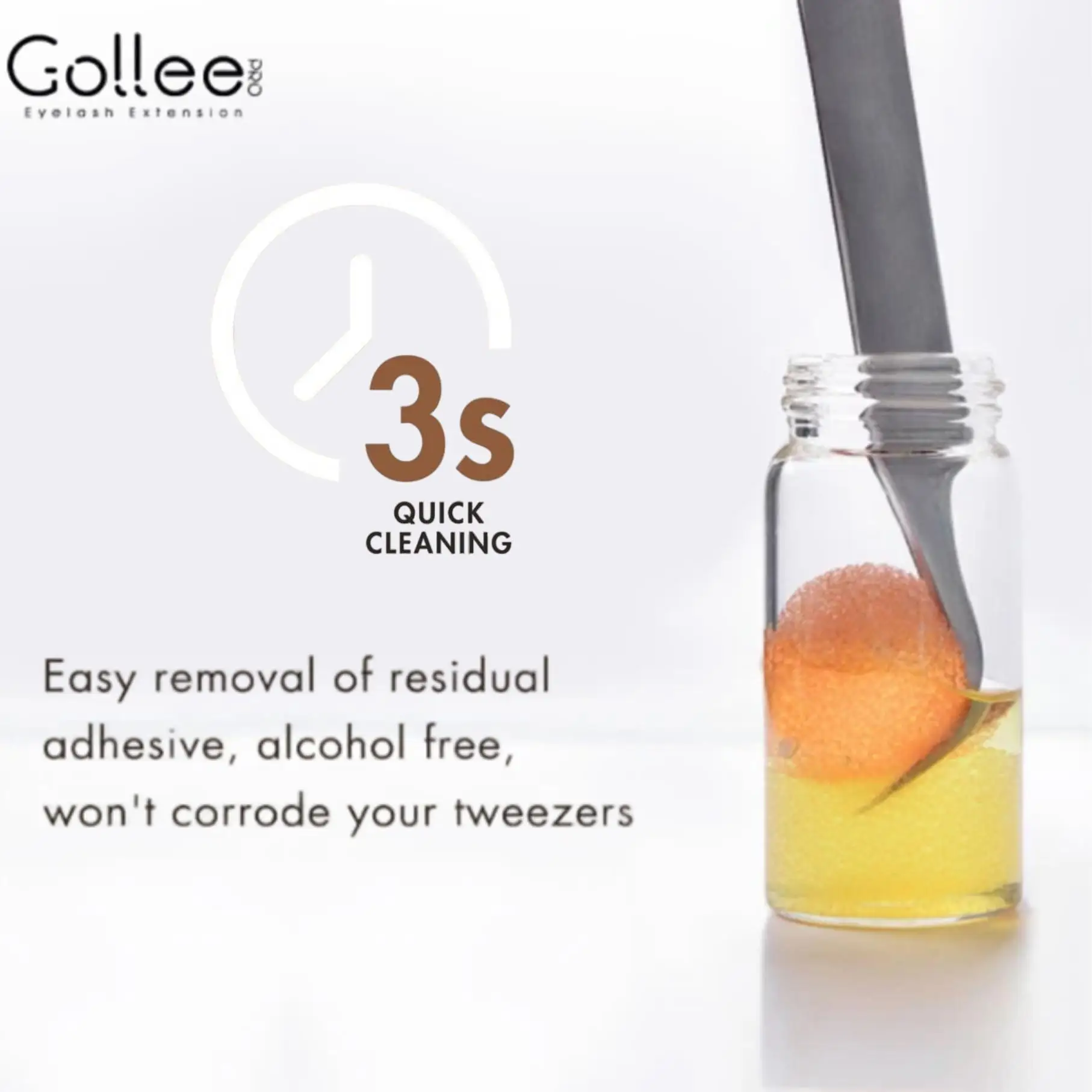 

Eyelashes Tweezers Cleaner Lash Glue Extension Supplies Liquid Eyelash Tweezers Cleaning Sponge Lashes Extension Cleaner
