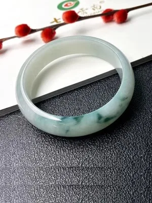 

Natural Myanmar Jade 54mm-62mm bracelet exquisite princess bracelet to send girlfriend to send mother Hetian jade