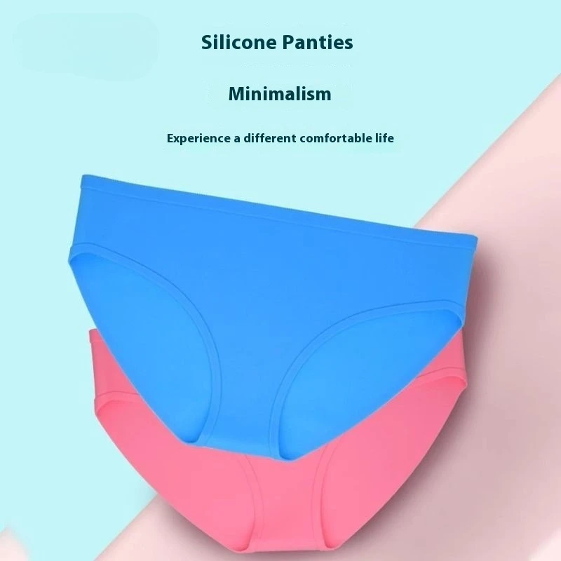 ซิลิโคนกางเกงว่ายน้ํากันน้ําผู้หญิงบิกินี่นุ่มยืดหยุ่นสูงกางเกงว่ายน้ําความเป็นส่วนตัว Lady แช่ป้องกันการติดเชื้อกางเกง