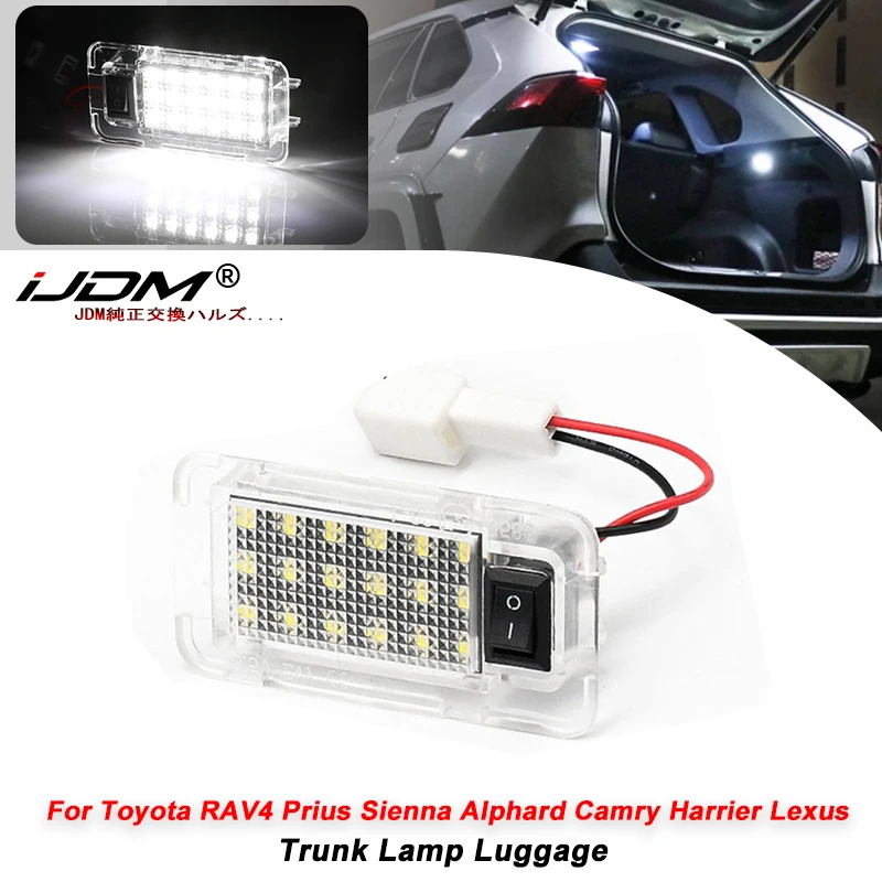 Interior Trunk Luggage Compartment LED Light For Toyota 18-22 Rav4 MK5 2004-10 Prius 16-22 Sienna 14-15 Highlander 09-15 Venza
