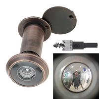 200 Degree Door Viewer HD Glass Lens Wide Angle Security Door Peephole with Heavy Duty Rotating Privacy Cover, 16mm Drill Bits