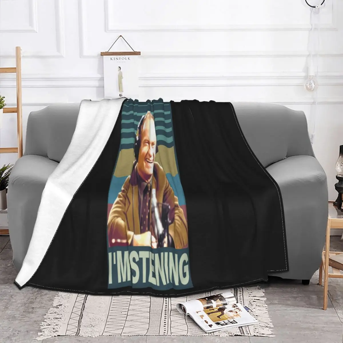 Frasier Im Listening Soft Fit New S M L Xl 2X 3X Kelsey Grammer Top Designs Child Throw Blanket