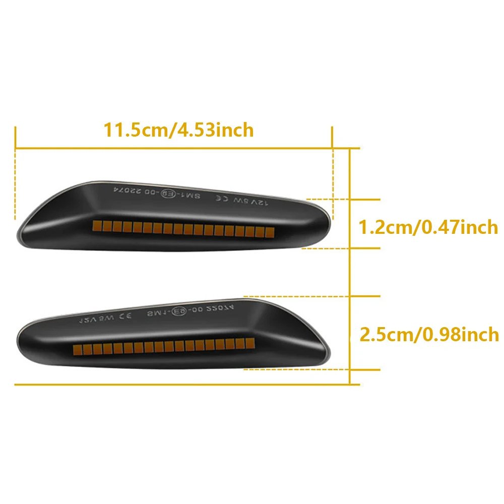 Picture 7: 2pcs For BMW Led Dynamic Side Marker Turn Signal Light Sequential Blinker Light for BMW E90 E91 E92 E93 E60 E87 E88 E46 X1 X3