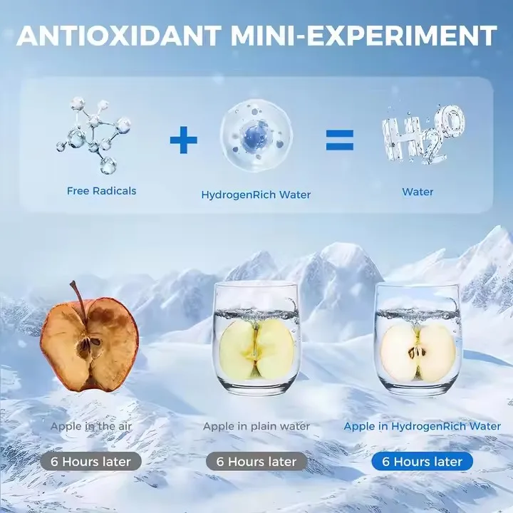 신형 원컵 삼중용 고농도 수소수 생성기 전해질 컵 수소 발생기