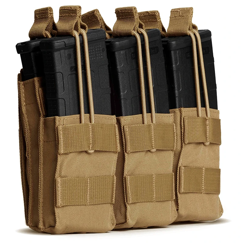 

Double Stack Triple Ｍagazine Pouch Hunting Molle Bag Shooting Holder Rifle M4 M14 AK Accessories Shotgun Cartridge Bag