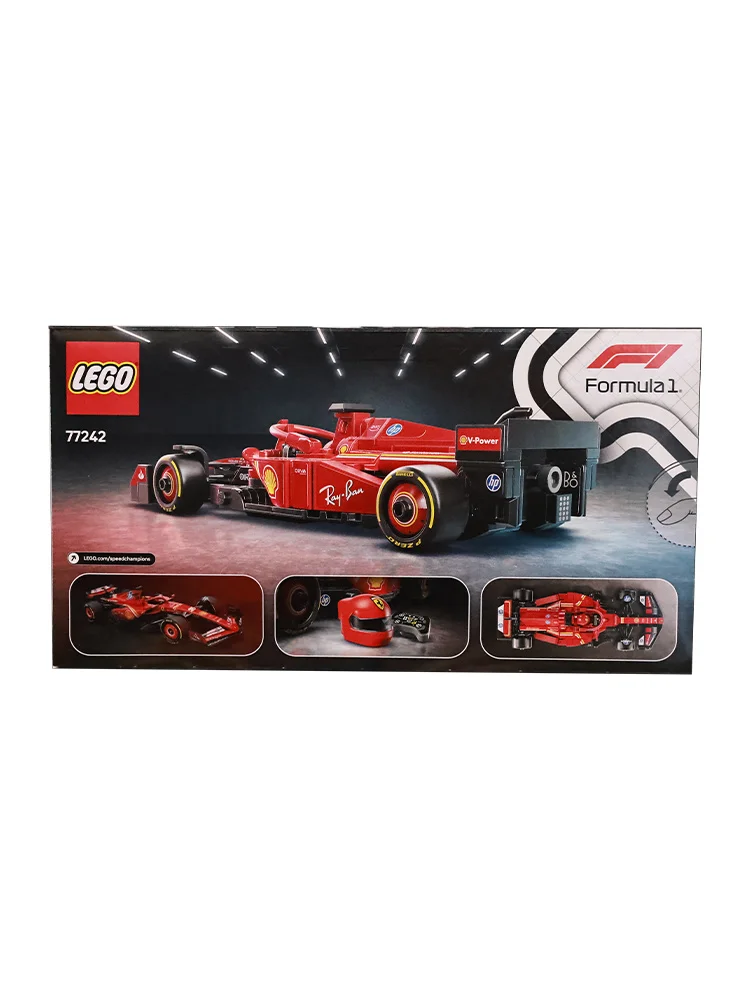 ليغو 77242 فيراري Sf-24 F1 Racing 2025 لعبة بناء تعليمية جديدة للأطفال مكعبات بناء