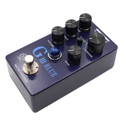 MOSKYaudio-Guitarra Baixo Efeito Pedal com True Bypass, G III, azul, roxo canal, pré-amplificador, Overdrive, distorção, quatro modelos