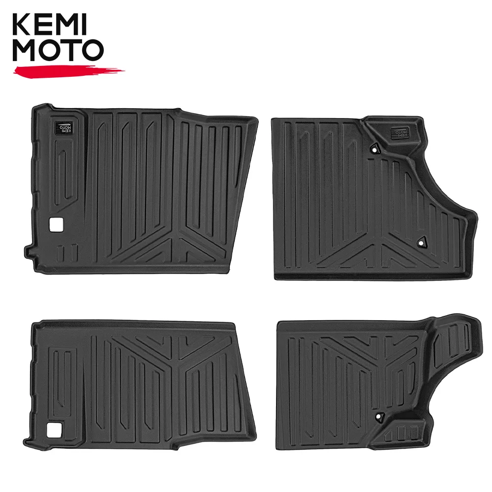 Defender MAX UTV Floor Mats 4pcs Compatible with Can-Am Defender MAX HD7 HD8 HD9 HD10 MAX HD 7/8/9/10 2016-2024 4-Seater