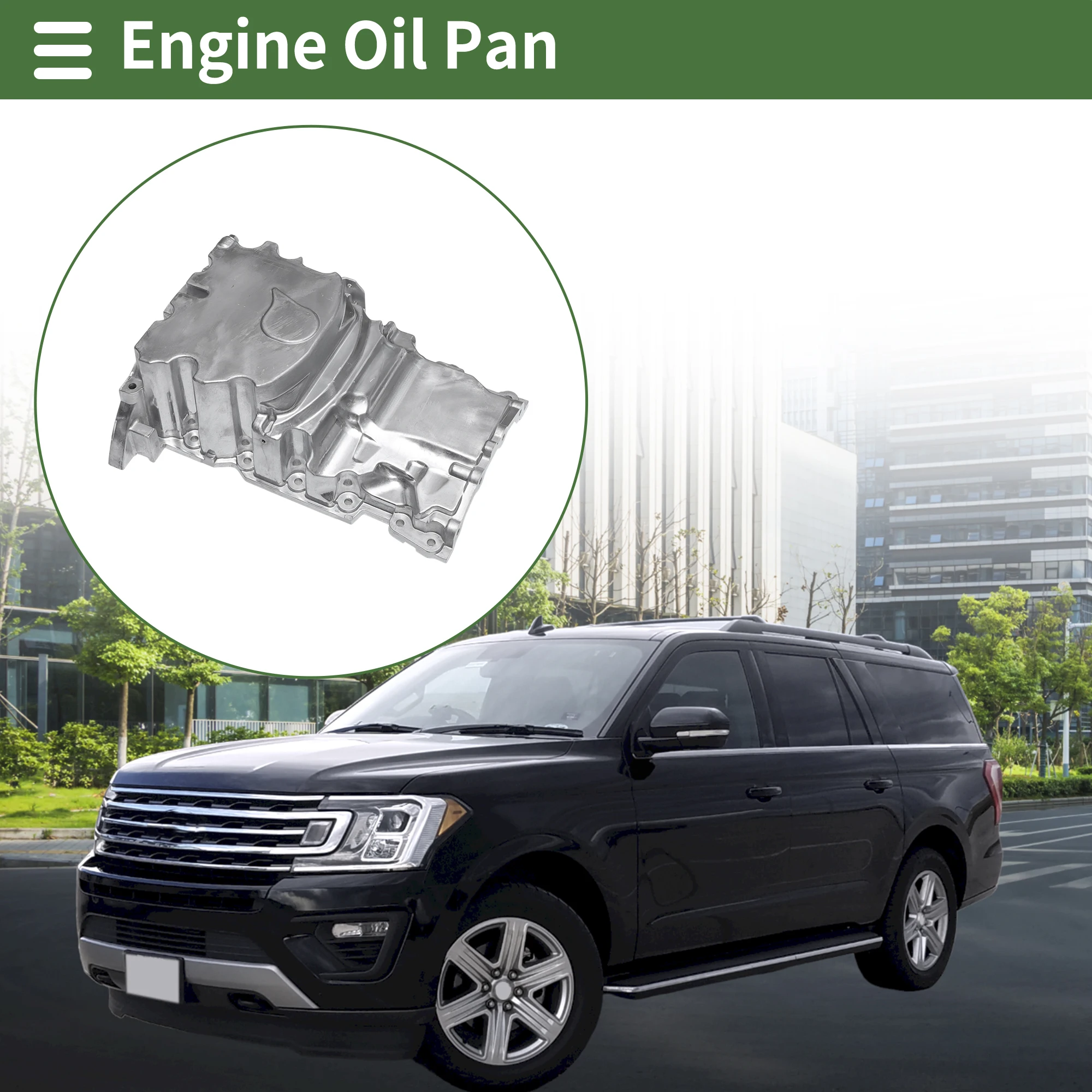 

UXCELL 1 Pc No.BR3Z6675P Engine Oil Pan for Ford Expedition 2015-2020 Aluminum