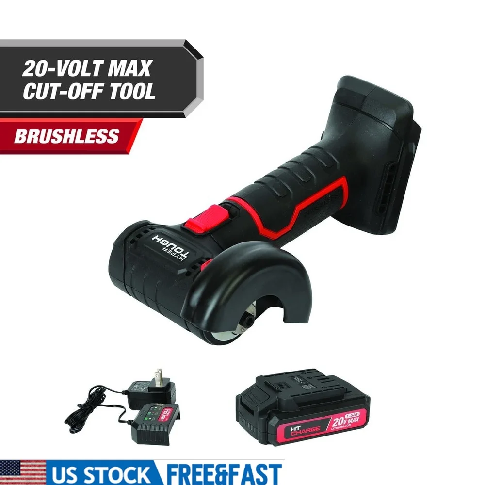 

20V Max Brushless Cordless Cut-Off Tool with 1.5Ah Battery Charger Safety Guard Soft Start Lightweight Ergonomic Design Multiple