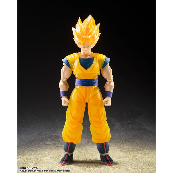 Bandai Dragon Ball Z TAMASHII NATIONS STORE S.H.Figuarts Super Saiyan Son Goku Z Soldier Model Toys