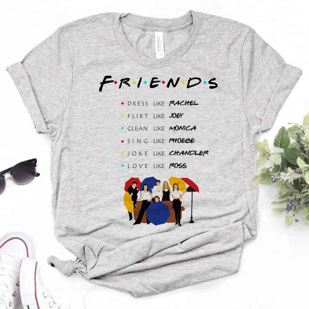 

Friends Chandler t-shirts women designer top female comic anime funny clothes