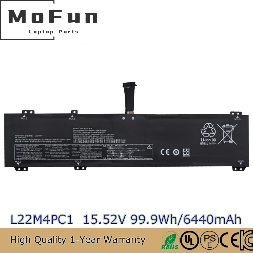 

Original Genuine L22M4PC1 L22D4PC1 15.52V 99.9Wh Laptop Battery for Lenovo Legion Pro 7 16IRX8 16IRX8H Series