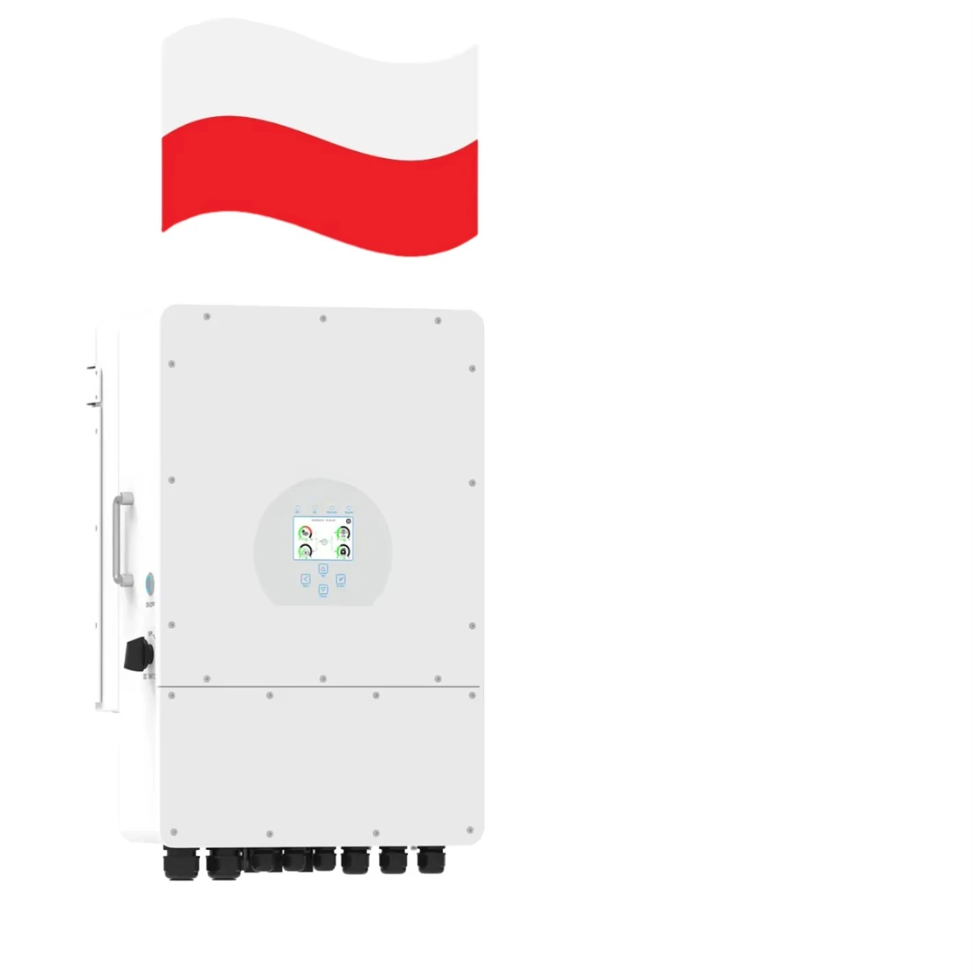 Single-Phase 5000W Hybrid Solar Panel Inverter Three-Phase 15KW/10KW 6KW Home Setup 48V Low Voltage IP65 Protection