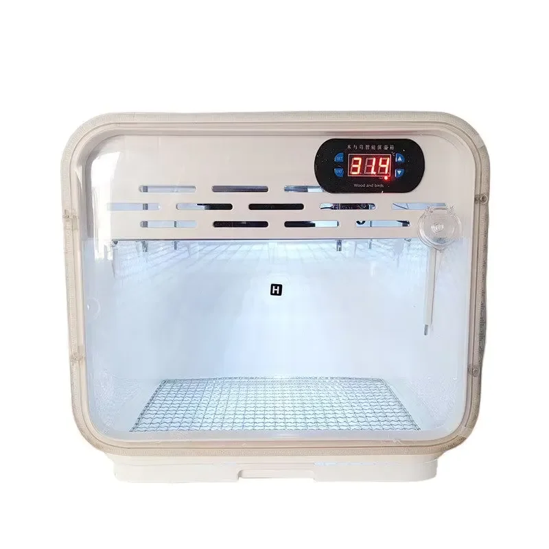 Smart PID Bird Brooder Cage for Parrots Hand Feeding Eco-Friendly Plastic ABS Modern Design Constant Temperature