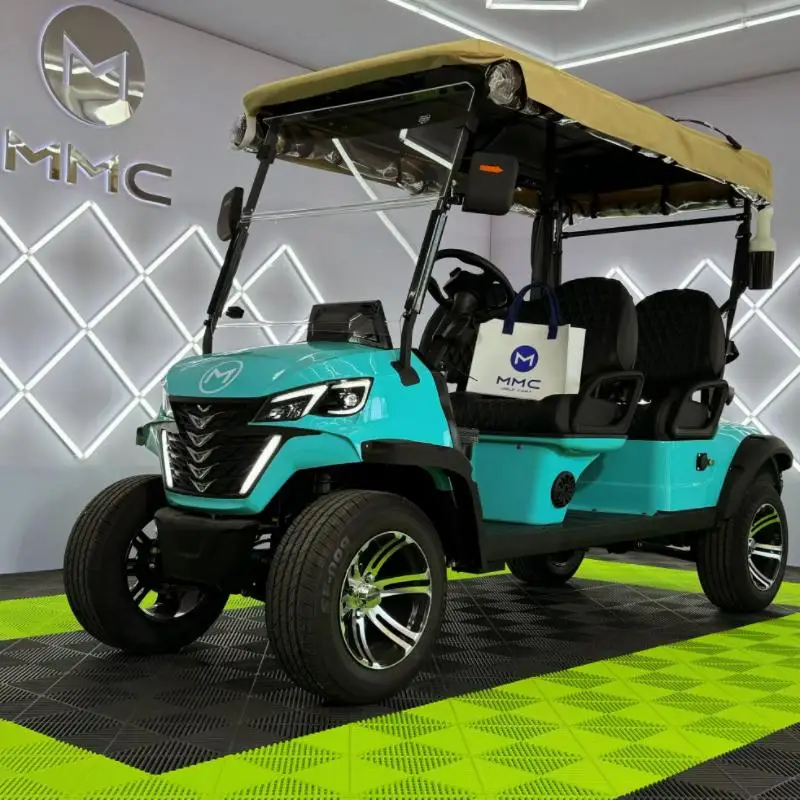 2/4/6 Seater Electric Hunting Golf Carts Lifted Golf Cart with Off-Road Tires CE 48V 60V 72V Lithium Battery Golf Car Electric