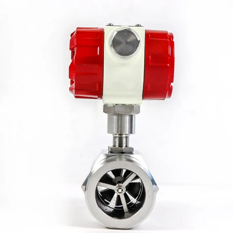 مقياس تدفق شفة مع توربينات من الفولاذ المقاوم للصدأ 304 للمياه/الزيت/الوقود/الديزل/الكحول الميثيل/نبض سائل نظيف 4-20mA #6