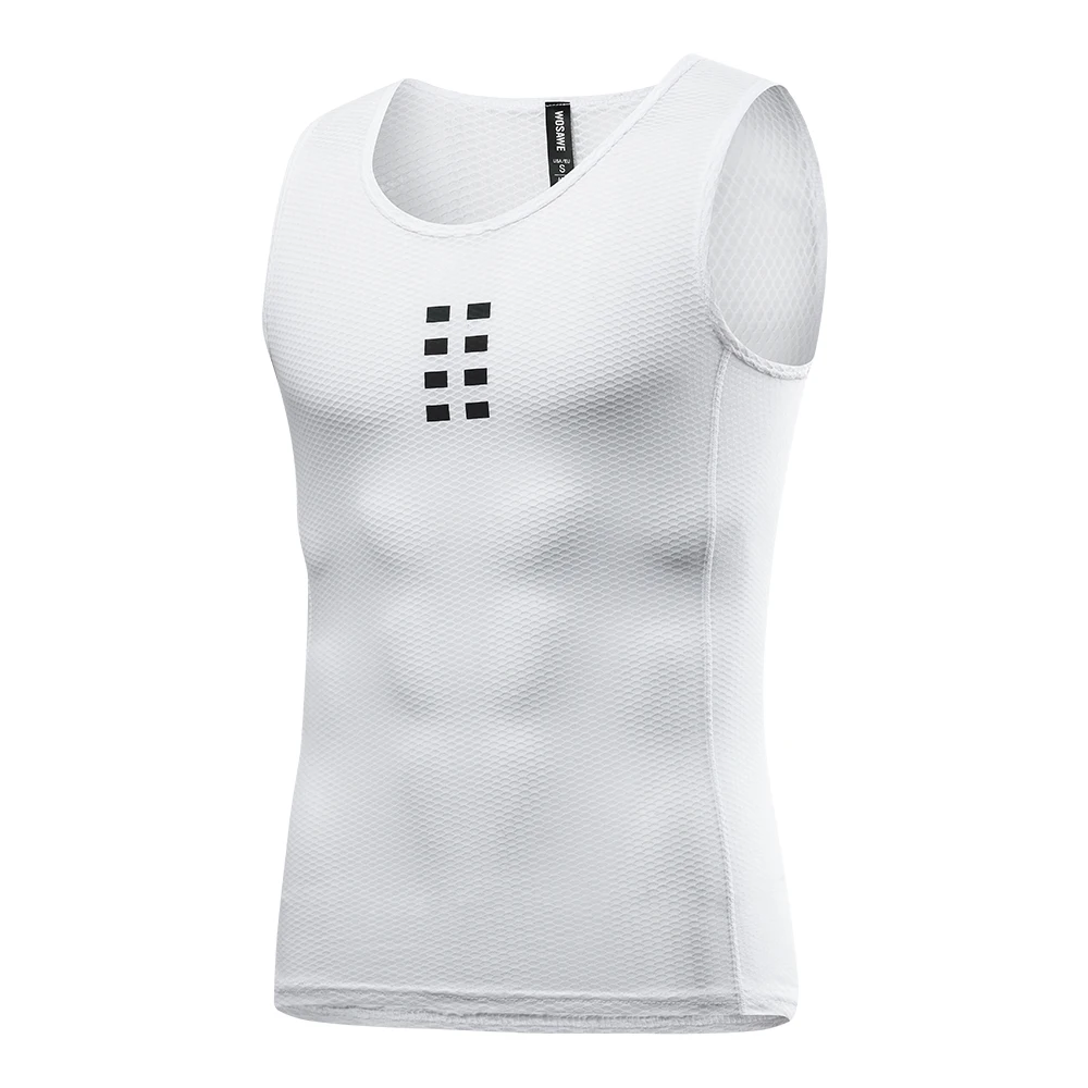 AliExpress NONE WOSAWE Men's Base Layer Sleeveless Cycling Undershirt Moisture-wicking MTB Bike Vests Compression Bicycle Summer Cycling Jersey