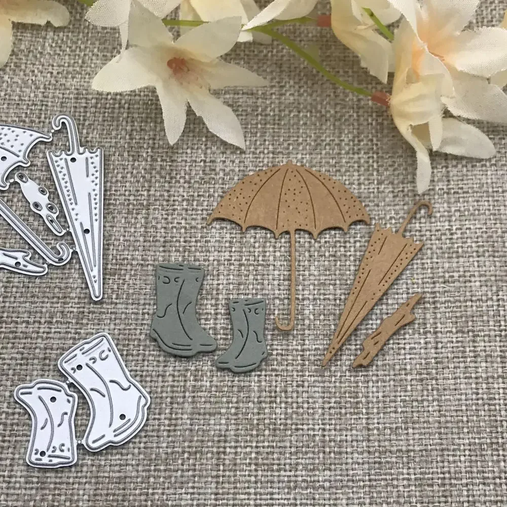 Umbrella rain shoes Metal Cutting Dies Stencils For DIY Scrapbooking Decorative Embossing Handcraft Die Cutting Template Mold