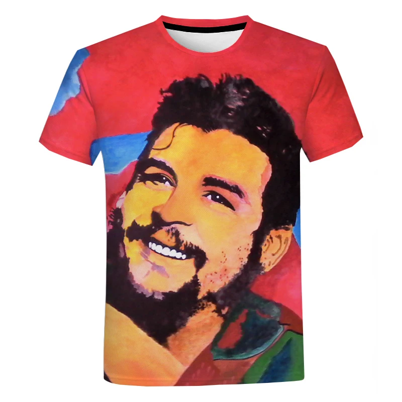 Great Famous Hero Che Guevara Printed 3D Men T-shirt 2022 Latest Fashion Summer Hot Sale Trendy Casual Oversized Short T Shirts