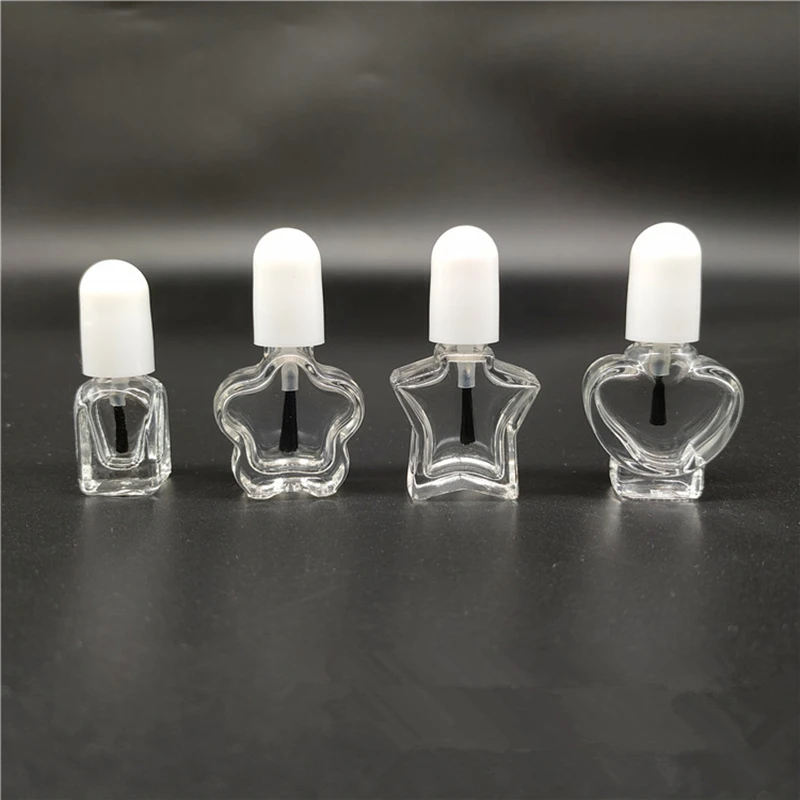 

200Pcs Glass Nail Polish Bottle Empty With Lid Brush Cosmetic Containers Nail Glass Bottles With Brush
