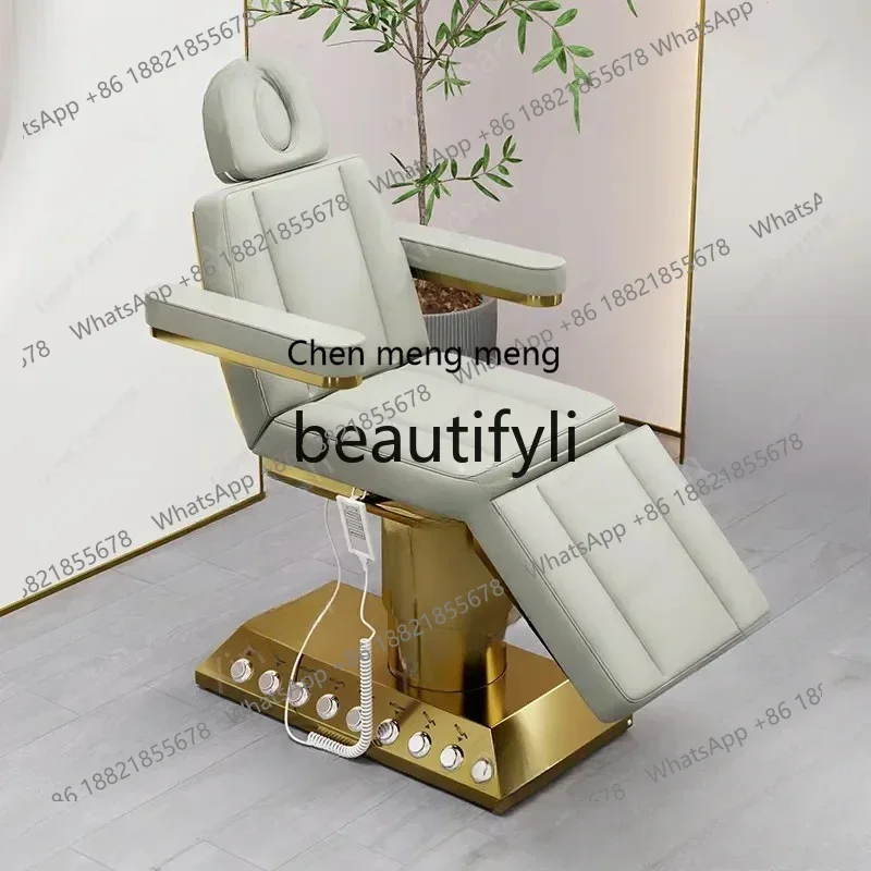 

Z189 Y Salon Modern Leather Therapy Massage Bed Beauty Spa Bed Electric Beauty Bed