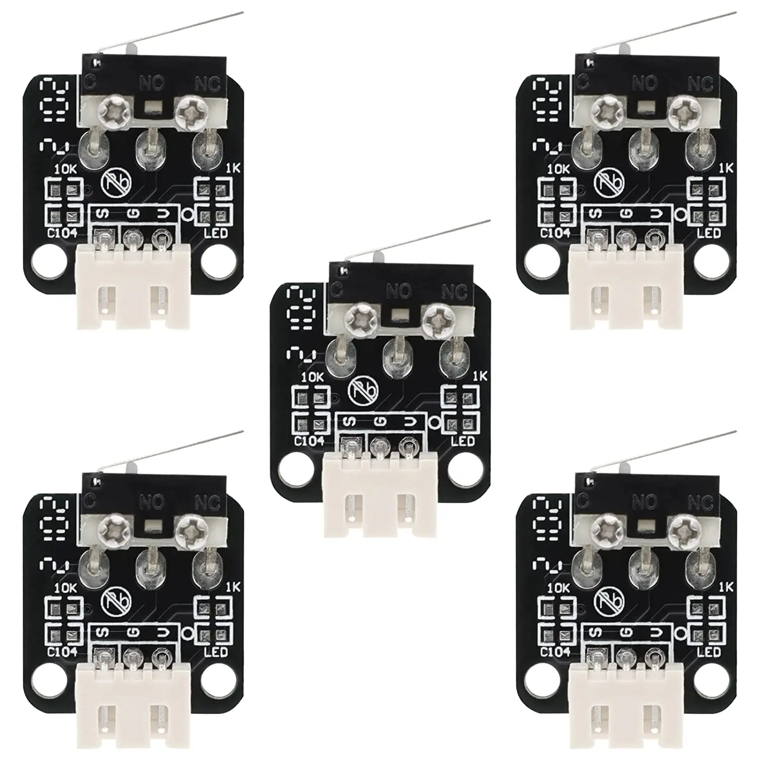 5PCs 3D Printer Part End Stop Limit Switch Micro Mechanical Switch 3 Pin for CNC RAMPS 1.4 RepRap 3D Printer CR-10 Ender 3