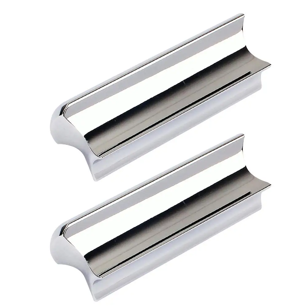 

2 Pcs Guitar Accessories Sliders Tube Tone Bar Metal Finger Stainless Steel Versatile