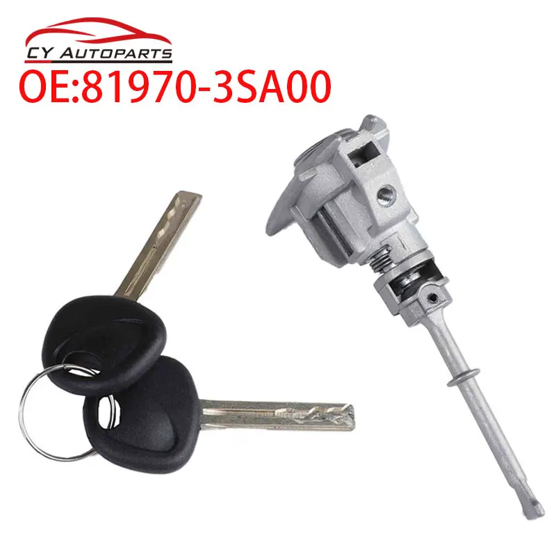 New Front Left Door Lock Cylinder With 2Keys For Hyundai Sonata 2009-2014 Hyundai Sonata Hybrid 2011-2015 81970-3SA00 819703SA00