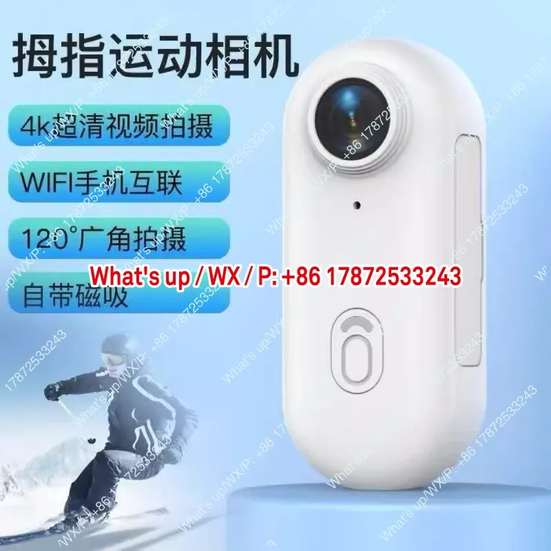 360 Thumb Camera Outdoor Cycling 4K Sports Camera vlog Motorcycle Camera Anti shake and Waterproof