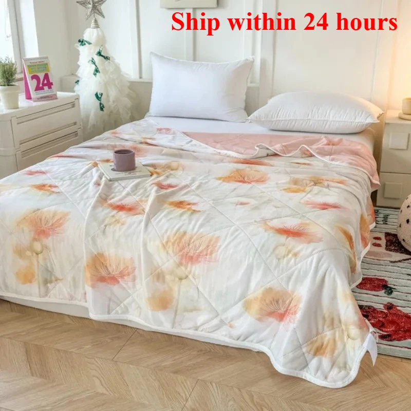 

2025 maternal and infant grade cooling silk air conditioner quilt ice cream cooling summer quilt machine washable