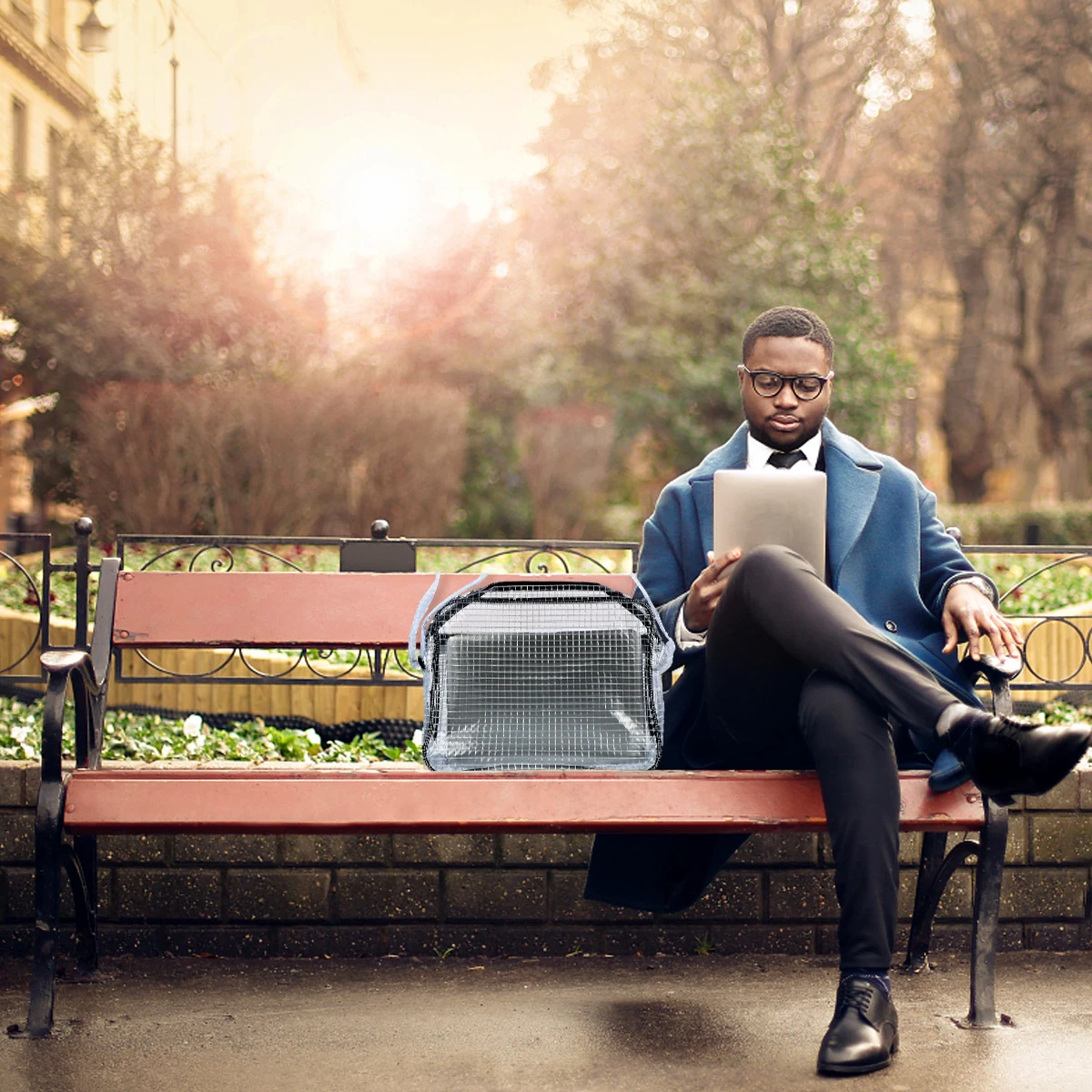 Portable Work Bag Durable Toolkit Clear Tote Bags Anti Dust Saddlebag Static Free Storage ganizers Long Lasting Use Practical