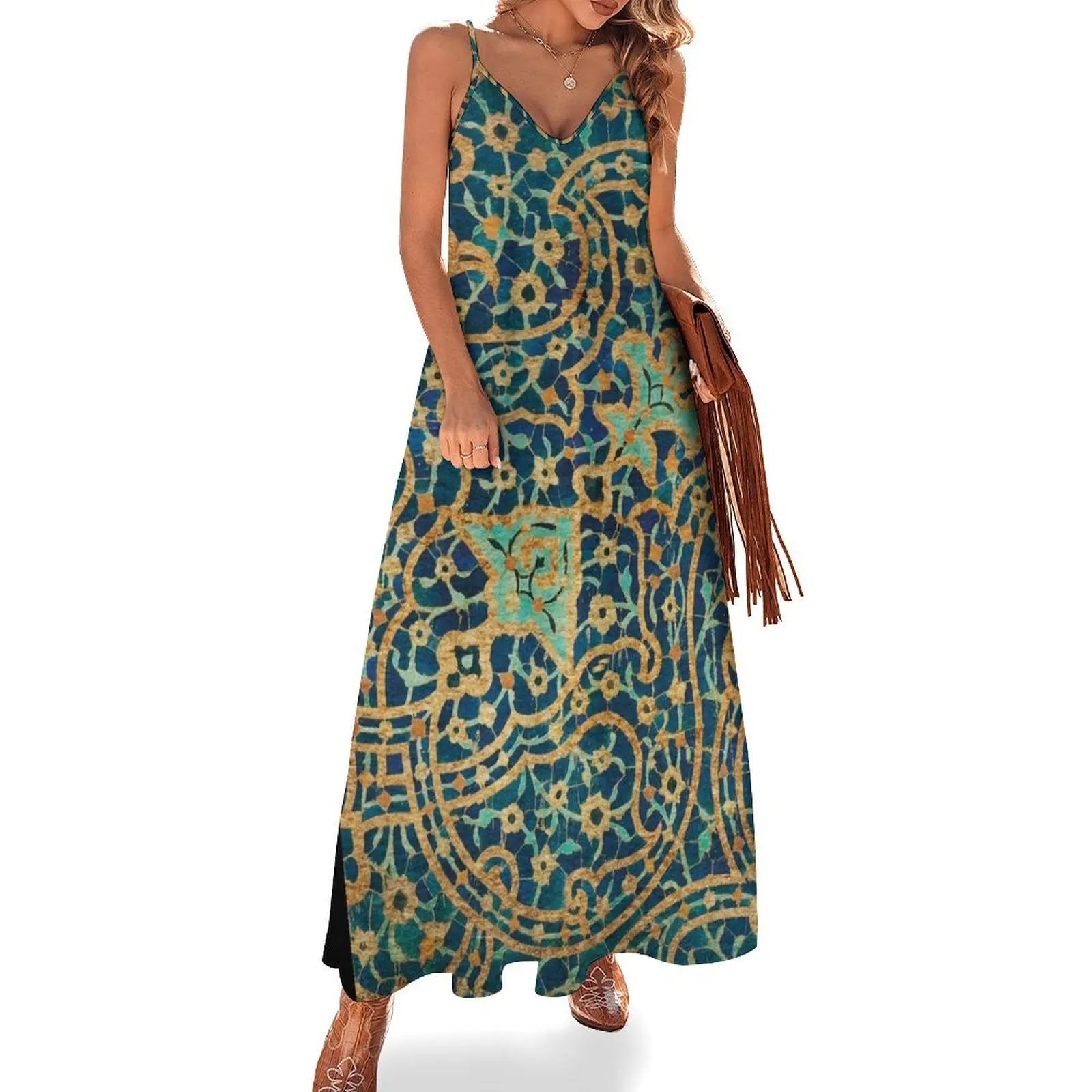 

Persian Ceramic Design 20 Sleeveless Dress elegant dresses plus sizes clothes for women