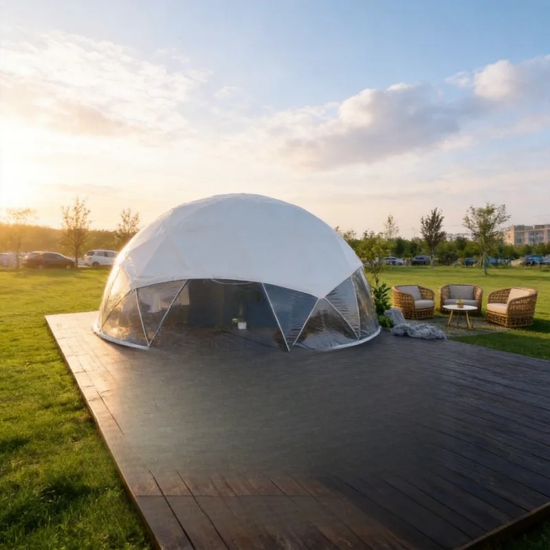 Wild luxury spherical tents, campsites, outdoor bars, restaurants, team-building study tours, wedding parties, dome canopy tents