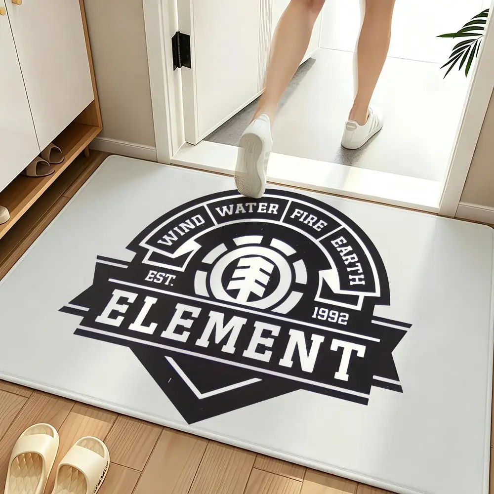 Sport E-Element SkateboardsElement Floor Mat Soft Flannel Entrance Door Mat Non Slip Absorbent Bathroom Bedroom Floor Rug