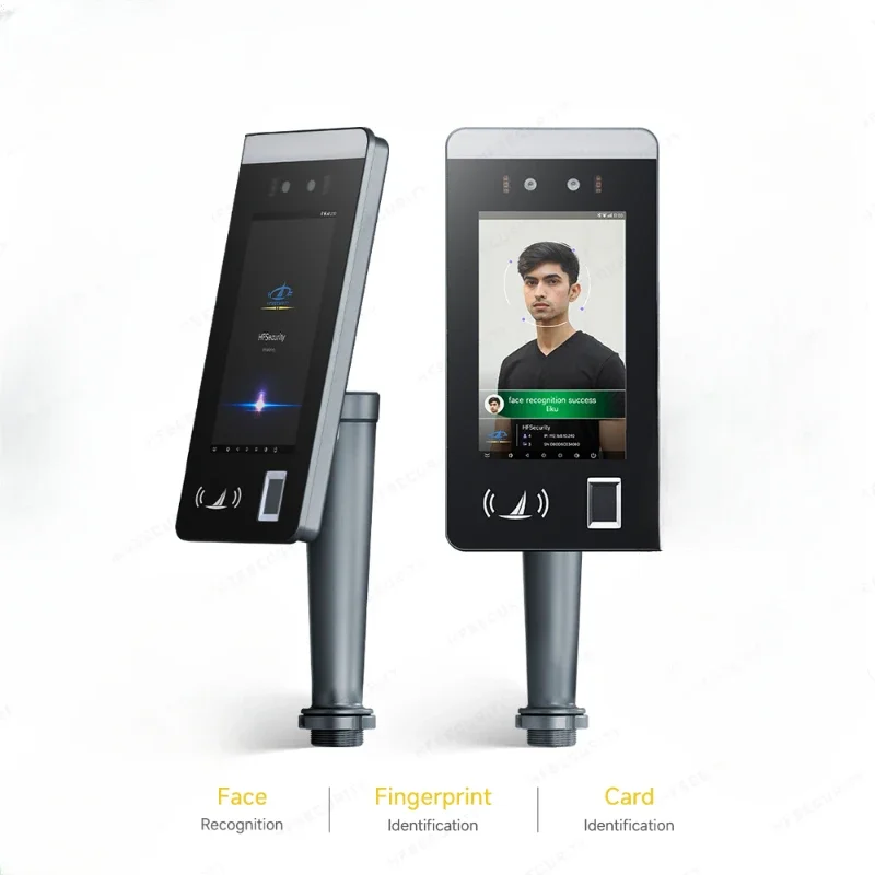 FR07 Stand Turnstile Android NFC Fingerprint Face Recognition Access Control Attendance System