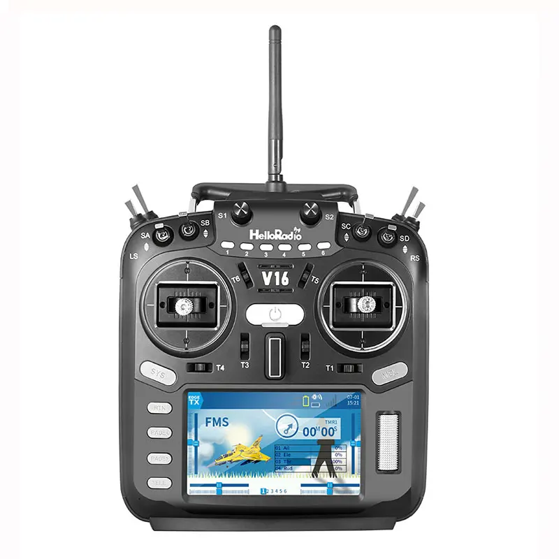 HelloRadio V16 2.4Ghz 16CH Multi-protocol Remote ControEdgetx ExpressLRS 4.3'' TFT Screen For RC FPV Drone Multirotor